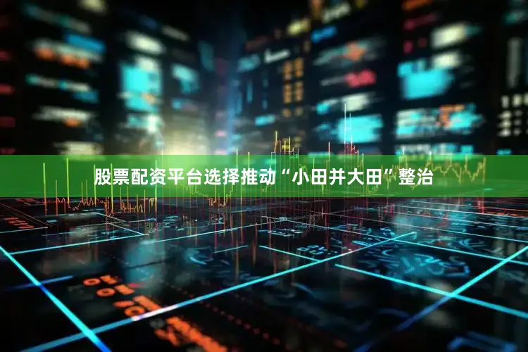 股票配资平台选择推动“小田并大田”整治